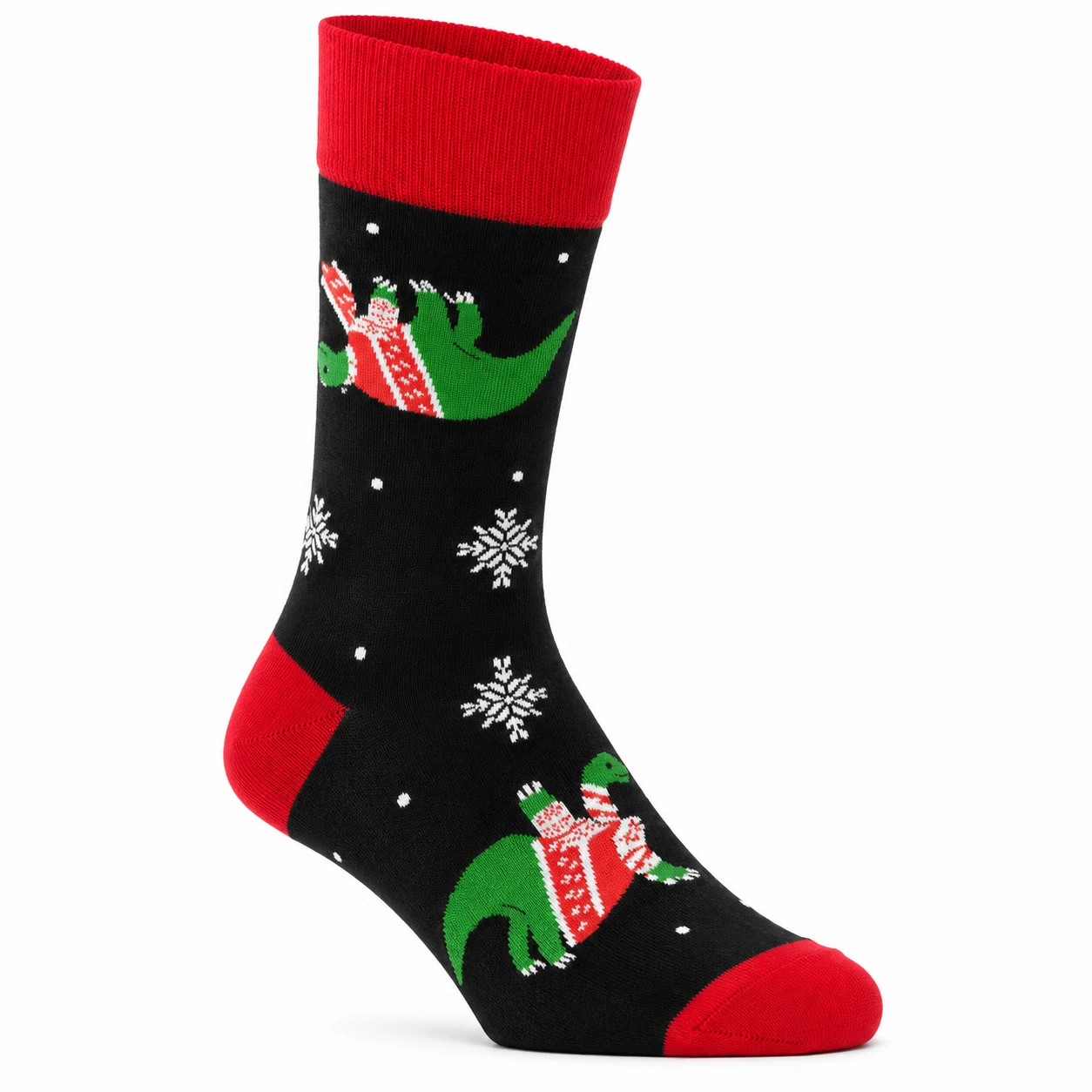 Festive Dinosaur Pair Socks
