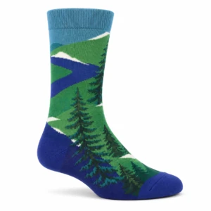 Mountain River Landscape Pair Socks