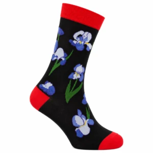 Blue Iris Flower Pair Socks