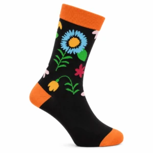 Blue Daisy Wildflower Pair Socks