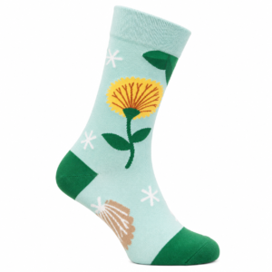 Yellow Pincushion Protea Pair Socks