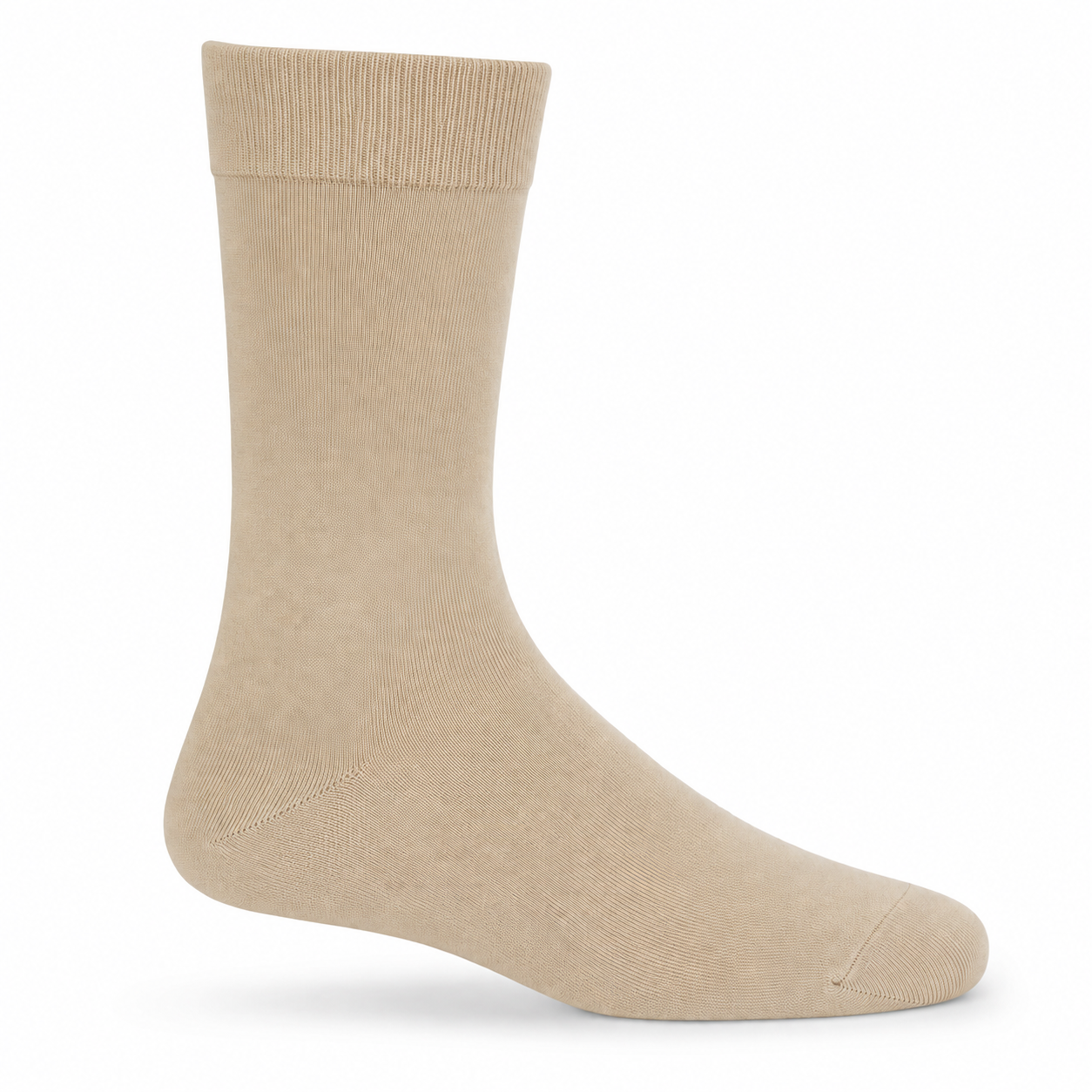Plain Beige Pair Socks