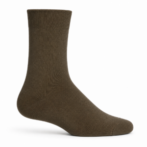 Plain Taupe Pair Socks