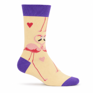 Flamingo Hearts Pair Socks